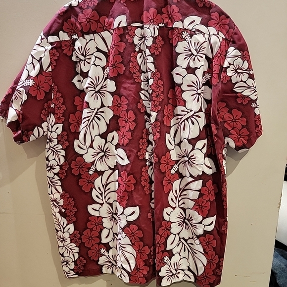 Vtg Jade Fashions Hawaiian Camp Shirt Mens 2XL Button Up Red Mod Retro - Picture 4 of 4